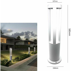 Universo - Lampione Led Luce Bianca Lampada 12 W .lampioncino Da Terra Giardino Esterno Ip65 en oferta