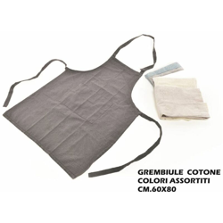 Grembiule Da Cucina In Cotone Cm.60X80 Col. Ass. precio