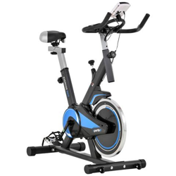 Cyclette Spin Bike Altezza Regolabile Blu E Nera Con Volano 10kg características