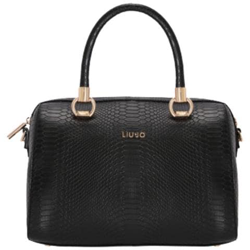 Borsa Liu-jo A Mano / Tracolla Manhattan Satchel M Stampa Rettile Nero Bs21lj103 Aa1172 Media precio