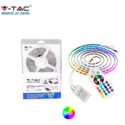 KIT COMPLETO STRISCIA LED RGB SMD5050 IP20 + CONTROLLER + ALIMENTATORE - SKU 2353 - V-tac características