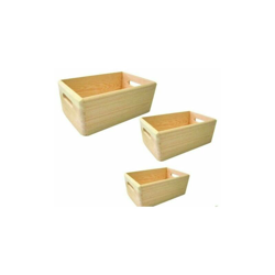 Marca - SET 3 CASSETTE MULTIUSO PORTATUTTO PORTA TUTTO IN LEGNO (53378) características