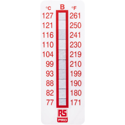 Etichetta termosensibile Irreversibile da 77°C a 127°C, 51mm x 18mm, conf. da 10 pz. (Confezione da 10) - Rs Pro precio