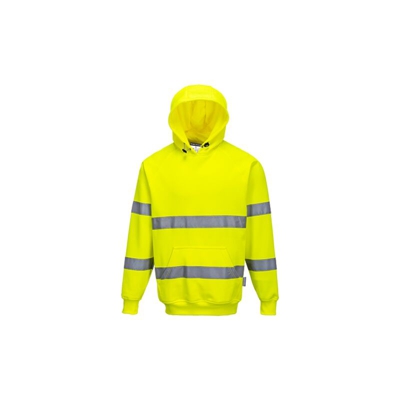 Portwest - Felpa con cappuccio ad alta visibilit? | XXL - Yellow - NEUTRO (SENZA PERSONALIZZAZIONE) - Yellow