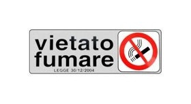 ETICHETTA VIETATO FUMARE DL 15x 5 ADESIVA