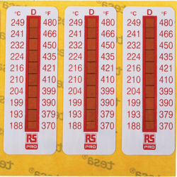 Etichetta termosensibile Irreversibile da 188°C a 249°C, 51mm x 18mm, conf. da 10 pz. (Confezione da 10) - Rs Pro características