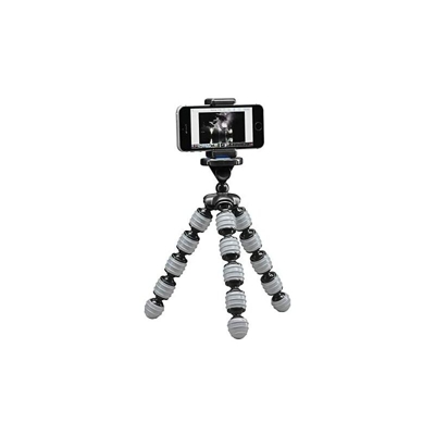 Mini treppiede mobile flessibile Alpha 380 con supporto per smartphone, grigio, carico massimo 1,5 kg, peso 267 g - Cullmann