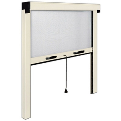 Zanzariera verticale irs-ce 140x170h avorio per finestra riducibile alluminio - Gdr