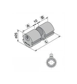 CILINDRO INFILARE TONDO 608.22.22 mm 25 22-22-54