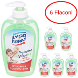 Lysoform - Lyso form detergente protezioni mani fresh confezione 6 flaconi da 250 ml características