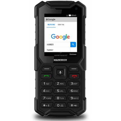 Myphone hammer 5 smart cellulare nero 4g rugged ip68 dual sim 2.4'' tft camera bluetooth radio fm