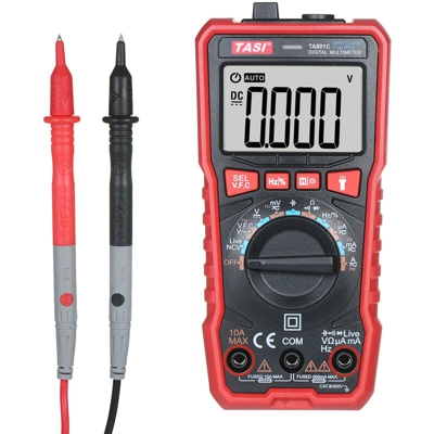 TASI TA801C Multimetro digitale Tester professionale Multimetro a vero valore RMS Gamma automatica Mini Tester multifunzionale OHM NCV Misuratore di