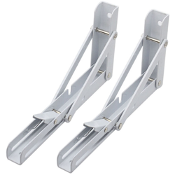 Triangoli Staffa angolare pieghevole Supporto per mensola Supporto per tavolo da casa Supporto a parete,Bianco, 10 precio