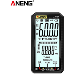 ANENG Display LCD da 4,7 pollici Multimetro digitale AC / DC Multimetro ultraportatile True-RMS Multimetro a portata automatica con Amp Volt Ohm características