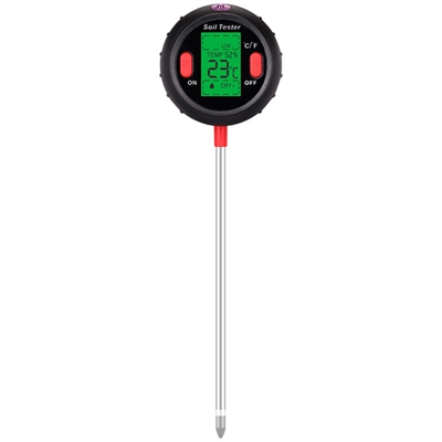 KKmoon Misuratore di pH digitale 5-in-1 Misuratore di umidita Livelli PH Temperatura Intensita della luce solare Tester di umidita Ampio display LCD