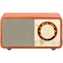 wr-7 walnut desktop analogico radio fm bluetooth batteria ricaricabile agli ioni di litio - Sangean precio