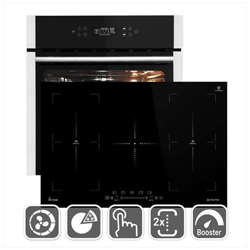 Forno Elettrico da Incasso EB8313ED Capacità 70 L Multifunzione Ventilato Colore Nero / Argento + Piano Cottura IND7705FZ Induzione 5 Zone características