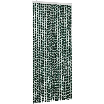 Zanzariera Verde e Bianco 90x220 cm Ciniglia - Verde - Vidaxl