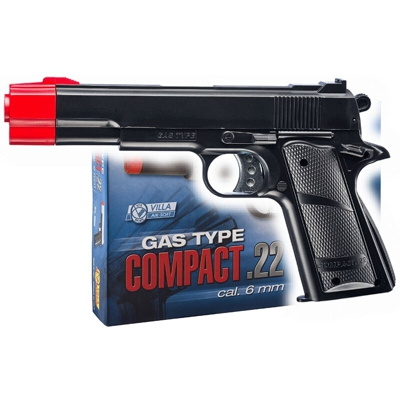 Pistola Gas Compact 22 Black 2840 Villa Giocattoli