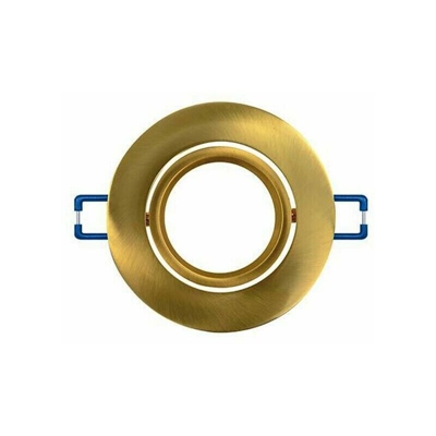 Porta Faretto Tondo Orientabile .portafaretto Supporto A Incasso P12 Bronzo