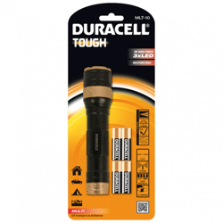 Torcia Led Tough + 4 Batterie Stilo Duracell Mlt-10 Per Campeggio Casa Esterno precio