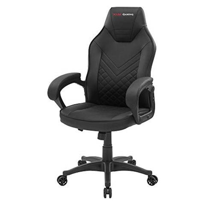 Mars Gaming Mgcxonebpk, Sedia Da Gioco Premium, Pu, Air-tech, Classe 4, Nero