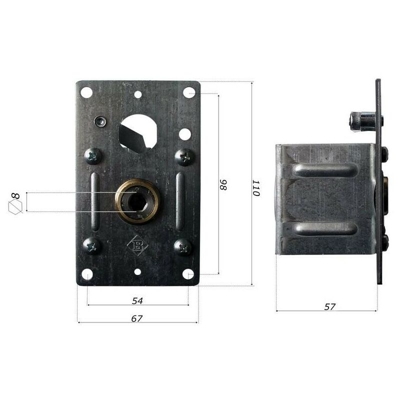 Arganello a Fune Tipo C per Finestra Ø Fune 2,4 mm