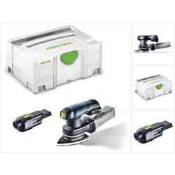 Festool DTSC 400 Levigatrice Delta a batteria 18V in valigetta Systainer + Adattatore di rete - senza batterie, senza caricabatterie precio