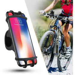 Supporto per telefono per bicicletta LangRay, supporto per manubrio per bicicletta, supporto per telefono per bicicletta in silicone regolabile per precio