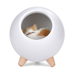 Mini Pet House Night Light Lampada da tavolo dimmerabile USB portatile Lampada da decorazione per cameretta per bambini,Bianca, precio