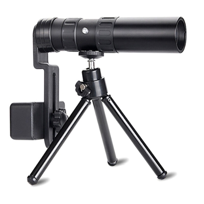 Telescopio monoculare 10-300X40mm con supporto per smartphone Treppiede per birdwatching Caccia in campeggio Escursionismo in viaggio,tipo 2