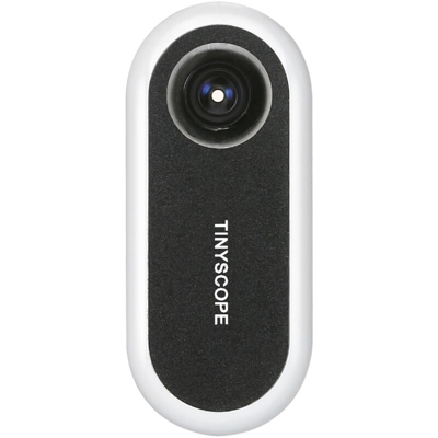 Microscopio 20X-400X Lente d'ingrandimento per microscopio portatile universale per cellulare per Android per iOS, bianco e nero - Tinyscope