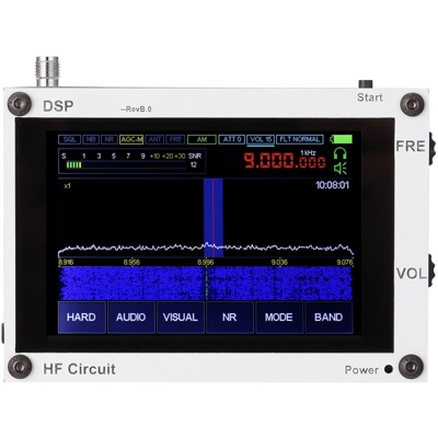 50KHz-200MHz Display IPS tattile da 3,5 pollici Display zoom AM SSB NFM WFM Modulazione ana-log RF DSP SDR HAM Ricevitore wireless Funzione di