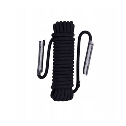 Corda da arrampicata corda in treni in treno corda rampicante corda da arrampicata 10 mm nero (10 metri corda arrampicata en oferta