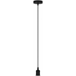 Portalampada E27 Lampadario A .sospensione Porta Lampada Lampadina 2 Mt Nero precio