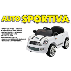 Auto Sportiva Bianca 12volt Con Radiocomando en oferta