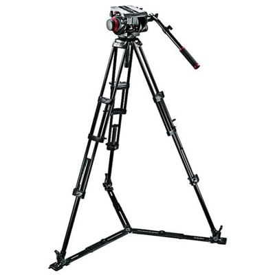 Treppiede con Base a Stella per Fotocamere Altezza Max 172 cm Nero 509HD545GBK