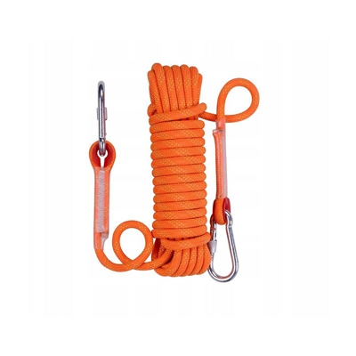 Corda rampicante Corda intrecciata Abbigliamento Corda 14mm Corda da arrampicata arancione (20 metri Corda arrampicata