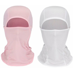 2 pezzi di maschera facciale in bicicletta da esterno rampicante tattico tattico tattico moto traspirante sottile (bianco + rosa) - características