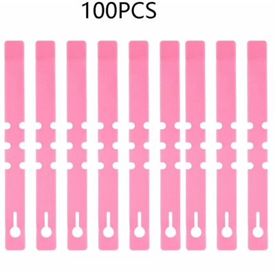 Semina label, etichetta da giardinaggio, anelli Set etichetta, etichetta floreale (fogli di etichette set 100 risciacquo: rosa)