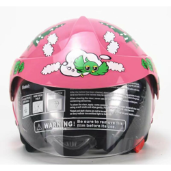 Casco per bambini, bici, bicicletta elettrica, casco mezzo casco, casco per bambini uomini e donne, casco cartoon harley, (rosa (vitello) 2-7 anni, precio