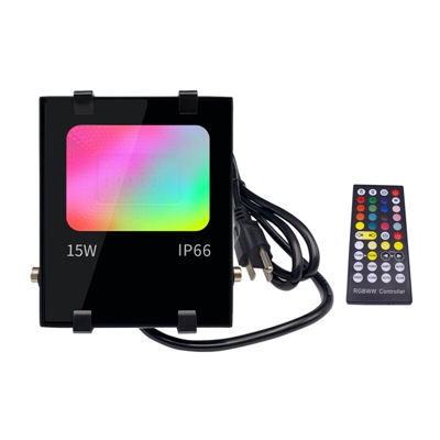 Esterno del proiettore RGBW Esterno 15W Controllato da Smartphone, Intelligent RGB Spot Color LED, IP66 Impermeabile, 20 modalità 16 milioni di