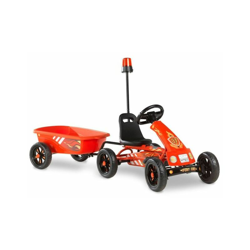 EXIT Foxy Fire go-kart a pedali con rimorchio - rosso precio