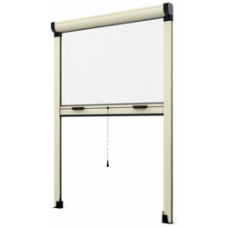 Milo - Zanzariera a rullo 'Gold roll' per porte e finestre adattabile su misura in kit -VERTICALE / 100 X H 160 CM / AVORIO en oferta