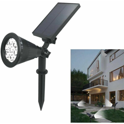 Faro 7 Led Pannello Solare .ricaricabile Picchetto Faretto Luce Bianca Giardino características