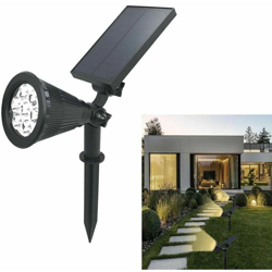 Universo - Faro Led Pannello Solare Faretto .ricaricabile 7 W Luce Calda Da Giardino en oferta