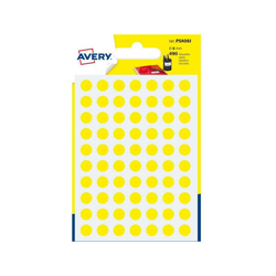 PSA08J etichetta autoadesiva Giallo Cerchio Permanente 420 pezzo(i) - Avery en oferta