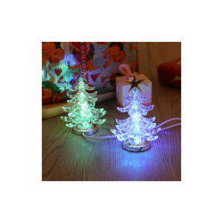 2 luci natalizie per albero di Natale con stella topper USB lade RGB, luce notturna per soggiorno, camera dei bambini (oro) - Osaladi características