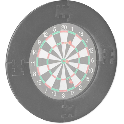 Cornice per Bersaglio Freccette, 4 parti, Anello Protettivo per Dartboard da 45 cm, EVA, Ø 72 cm, Color Grigio