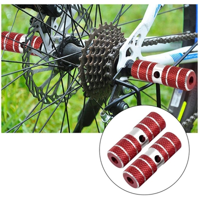 Set 2 Poggiapiedi Bicicletta bmx Antiscivolo Pioli Asse Posteriore bici 150024